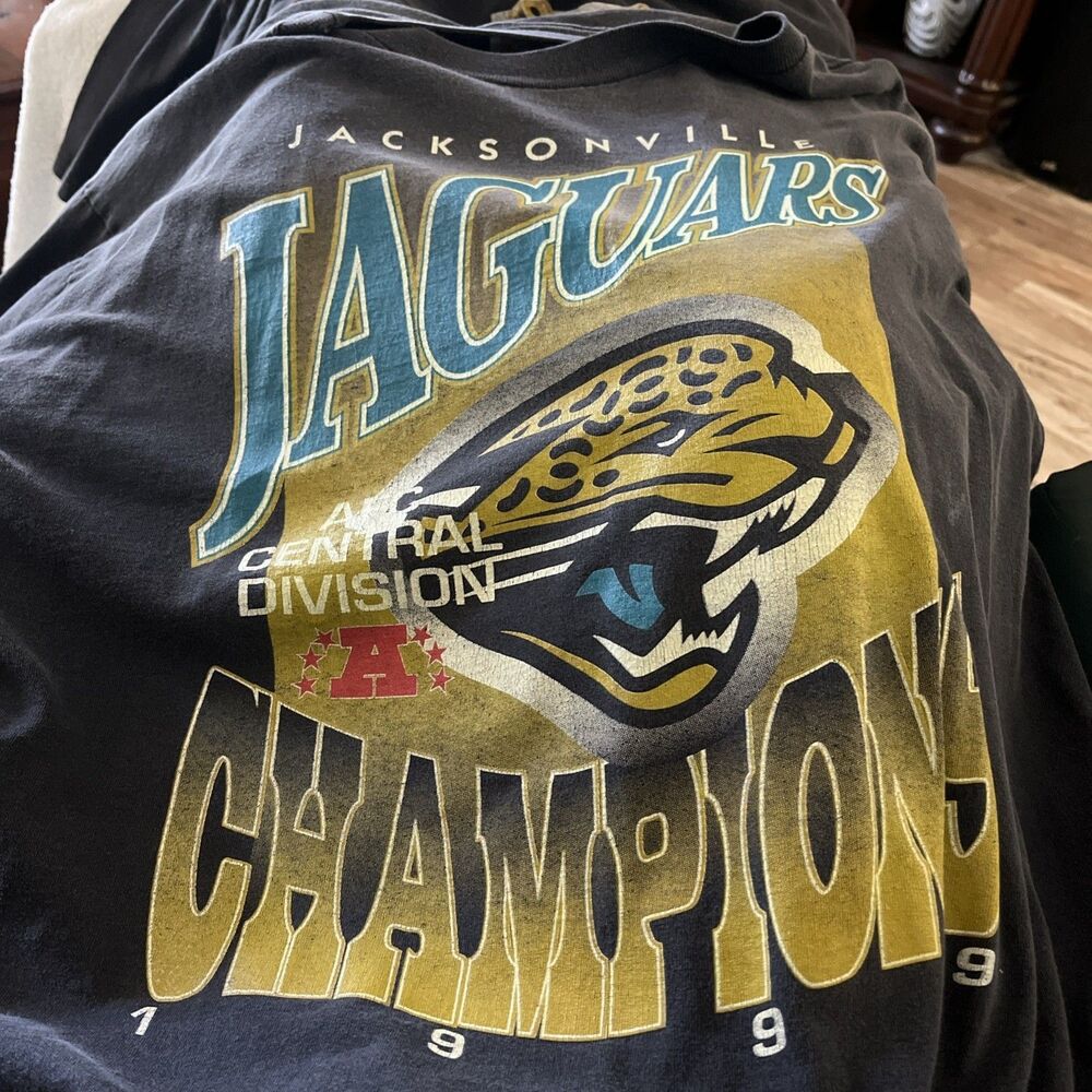 Jacksonville Jaguars Original Vintage 1999 AFC Champions T Shirt XL